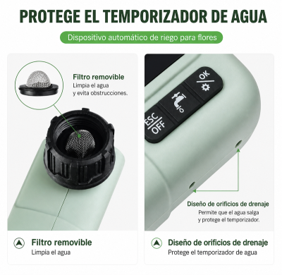Temporizador Automático para Riego de Jardín HCT-322