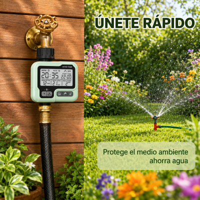 Temporizador Automático para Riego de Jardín HCT-322